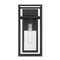 Designers Fountain Burton 16 in 1Light Black Outdoor Wall Lantern with Clear Glass Shade D277M-7EW-BK - alternate 1